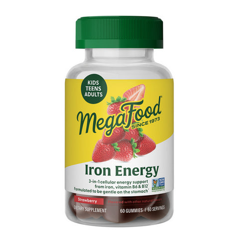 MegaFood, Iron Energy Gummies, 60 Count