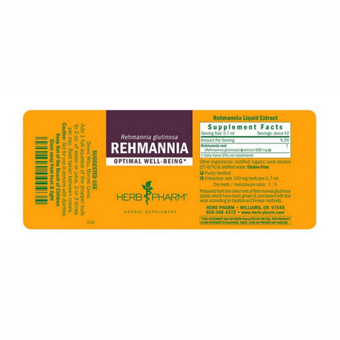 Herb Pharm, Rehmannia, 4 Oz