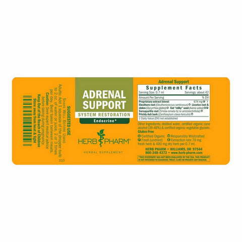 Herb Pharm, Adrenal Support Tonic, 4 Oz