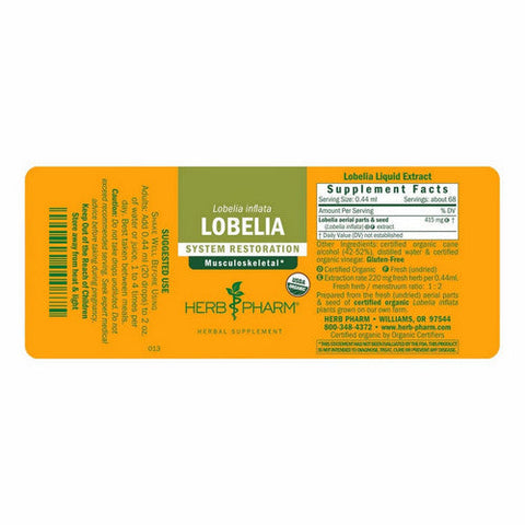 Herb Pharm, Lobelia, 4 Oz Herb Pharm