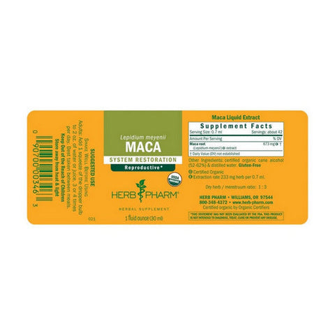 Herb Pharm, Maca, 1 Oz Herb Pharm