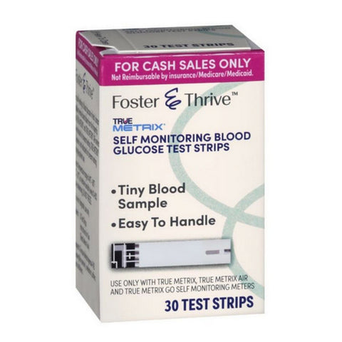 Diabetic Test Strips 30 Count by True Metrix