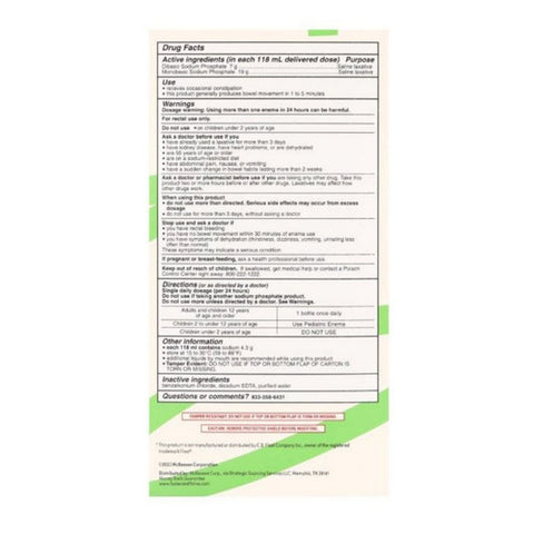 Foster And Thrive, Ready To Use Enema Saline Laxative, 4.5 Oz