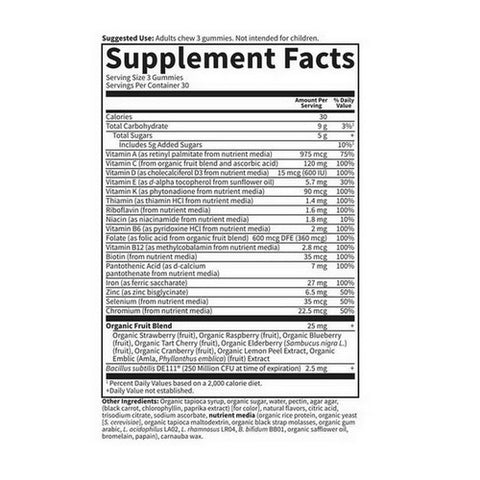 Garden of Life, Vitamin Code Prenatal Multi Cherry Lemonade, 90 Count