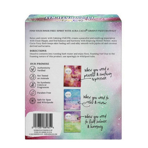 Aura Cacia, Groovy Fizzy Bath Kit, 1 Count