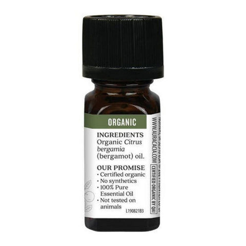 Aura Cacia, Organic Bergamot Essential Oil, 0.25 Oz