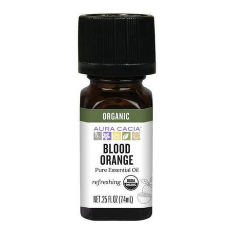 Aura Cacia, Organic Blood Orange Essential Oil, 0.25 Oz