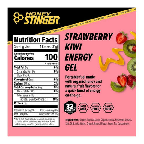 Honey Stinger, Honey Stinger Caffeinated Energy Gel, 1.1 Oz