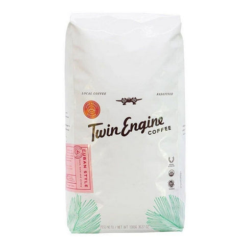 Twin Engine Coffee, Organic Cuban Style Dark Ground Coffee, 2.2 Lbs