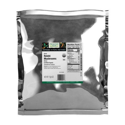 Frontier Co-op, Organic Reishi Mushrooms Dried Slices, 0.25 Lb