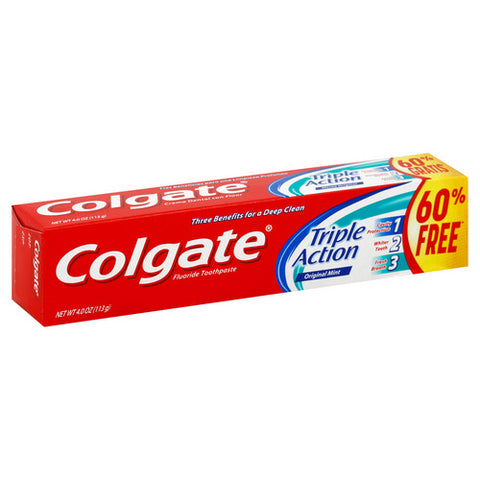Colgate, Colgate Triple Action Toothpaste, 4 Oz (Case Of 6)