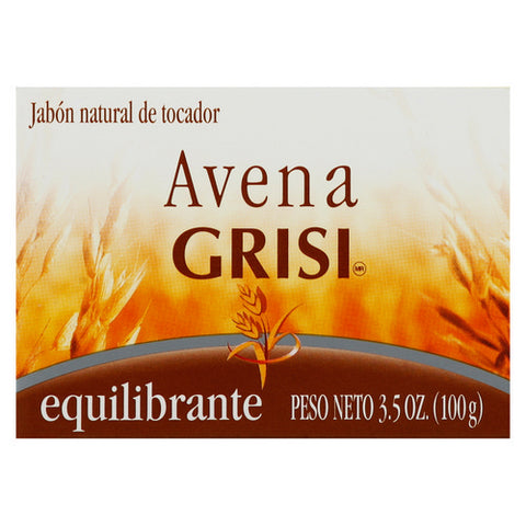 Grisi, Oat Soap Cleansing Balancing With Natural Oat Anti Acne Exfoliating Bar, 3.5 Oz