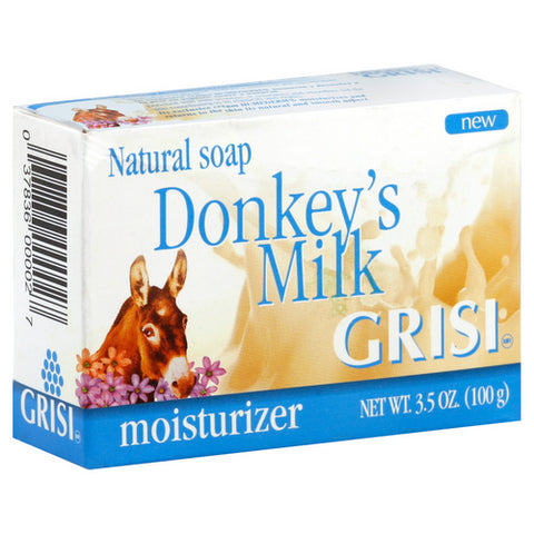 Grisi, Natural Donkey's Milk Moisturizer Soap, 3.5 Oz