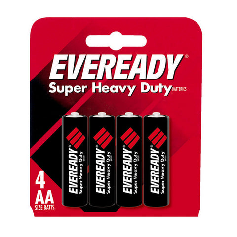 Eveready, Super Heavy Duty Batteries Size AA, 4 Count (Case Of 24)