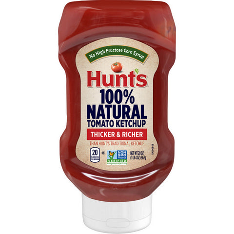 Hunts, Hunt's 100% Natural Tomato Ketchup, 20 Oz (Case Of 12)