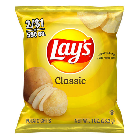 Lays, Classic Potato Chips, 1 Oz (Case Of 50)