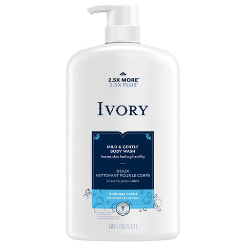 Ivory, Original Scented Body Wash Mild & Gentle, 35 Oz (Case Of 4)