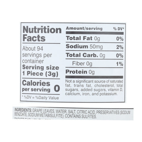 Roland, Grape Leaves, 16 Oz (Case Of 12)