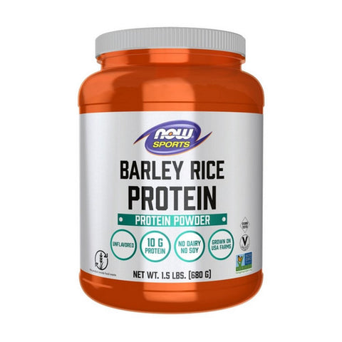 Barley Rice Protein Powder Unflavored 1.5 Lbs by Now Foods