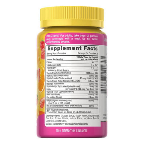 Sundance, Prenatal Multi + DHA Gummies Natural Fruit Flavor, 60 Count