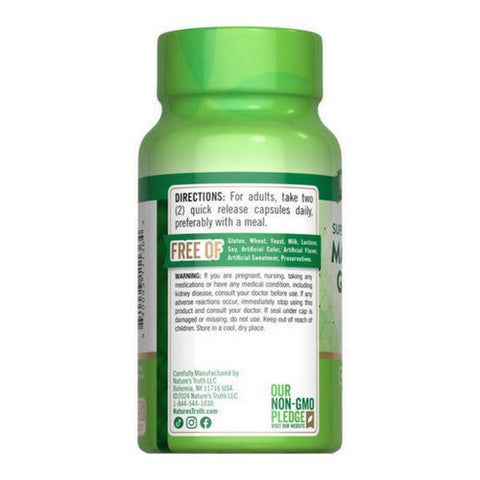 Nature's Truth, Magnesium Glycinate Chelated Quick Release, 60 Caps Nature's Truth