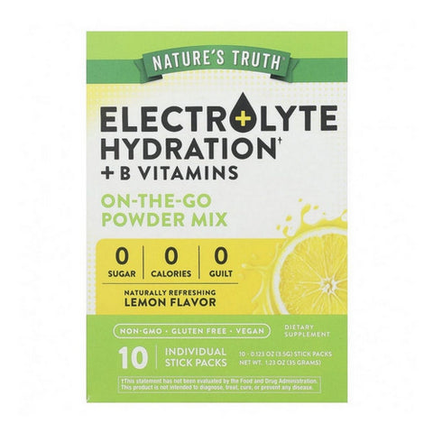 Electrolyte Hydration B Vitamins 10 Sticks by Nature's Truth