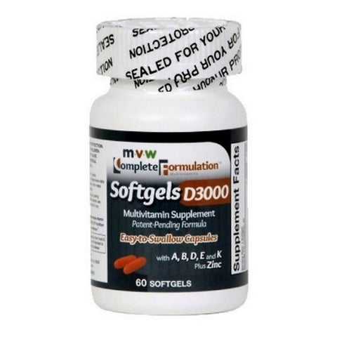 Formulation Vitamin D3000 Multivitamins With Zinc 60 Softgels by MVW Complete