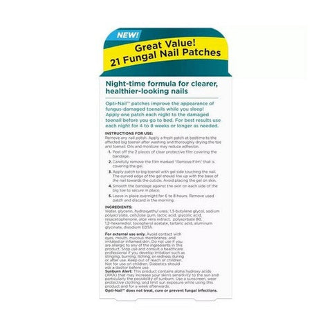 Opti-Nail, Fungal Nail Renewal Patches, 21 Count Opti-Nail