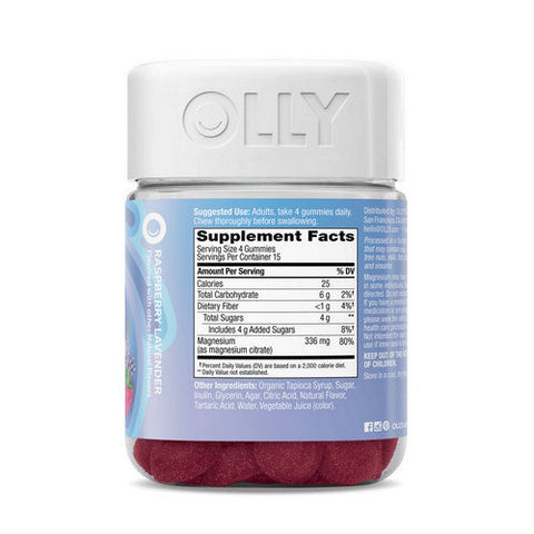 Olly, Relaxing Magnesium Gummies, 60 Count Olly