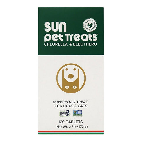Sun Pet Treats Chlorophyll Eleuthero 120 tabs by Sun Chlorella
