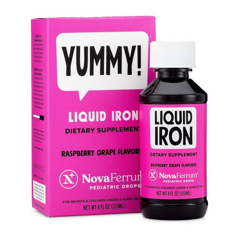 Yummy Pediatric Drops Liquid Iron 4 Oz by NovaFerrum