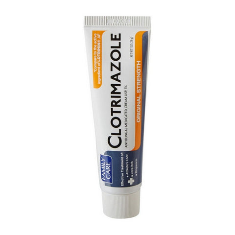 Clotrimazole Anti-Fungal Cream 1% USP 1 Oz by Family Care