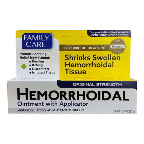 Hemorrhoid Ointment with Applicator 0.67 Oz by Family Care