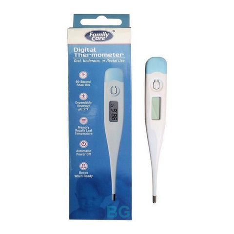 Digital Thermometer Oral Underarm Or Rectal 1 Count by Family Care