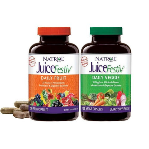 Natrol, JuiceFestiv The Ultimate Fruit And Veggie Super Food, 240 Caps