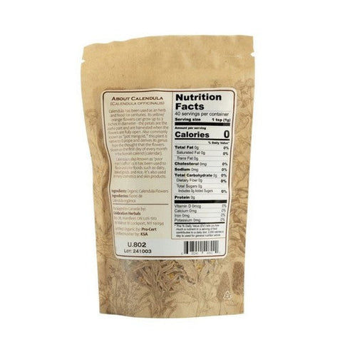 Celebration Herbals, Organic Calendula Flowers Whole, 40 Grams Celebration Herbals