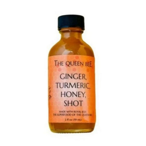 Shot Ginger Turmeric Honey Shot 2 Oz (4 Count) by Queen Bee