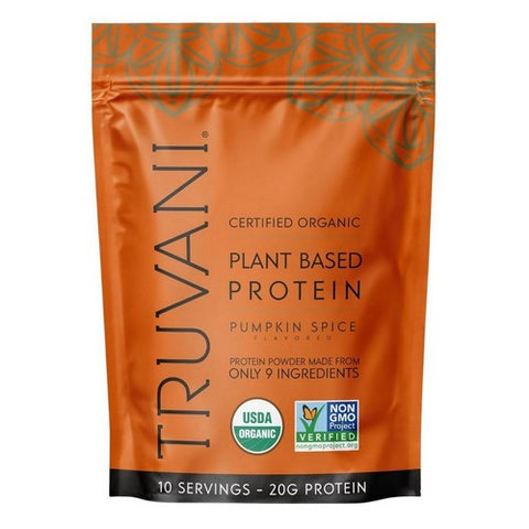Plant Based Protein Powder Pumpkin Spice 11 Oz by Truvani