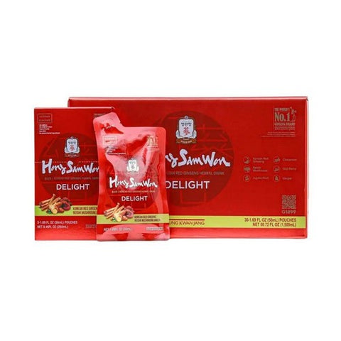 Korean Red Ginseng Herbal Drink HongSamWon Delight 5 Count by JungKwanJang