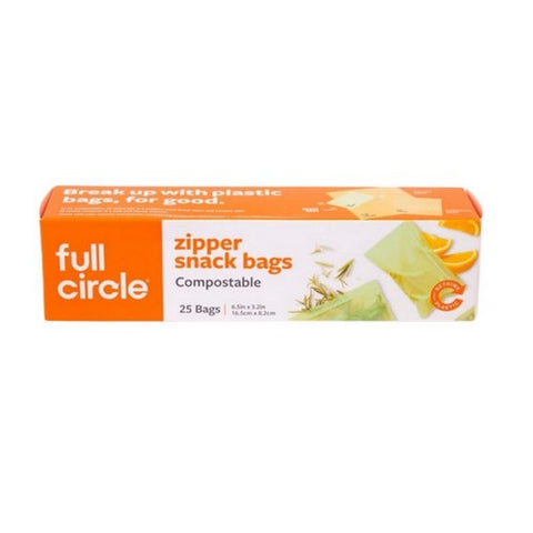 Compostable Snack Bags 25 Count by Full Circle Home
