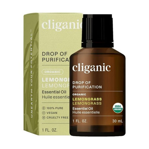 Organic Lemongrass Oil 1 Oz by Cliganic