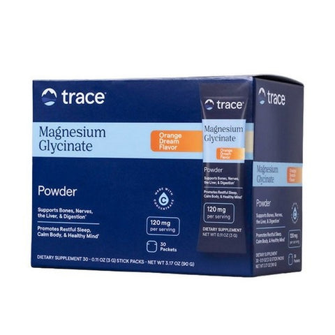 Magnesium Glycinate Stick Pak Orange Dream 30 Count by Trace Minerals