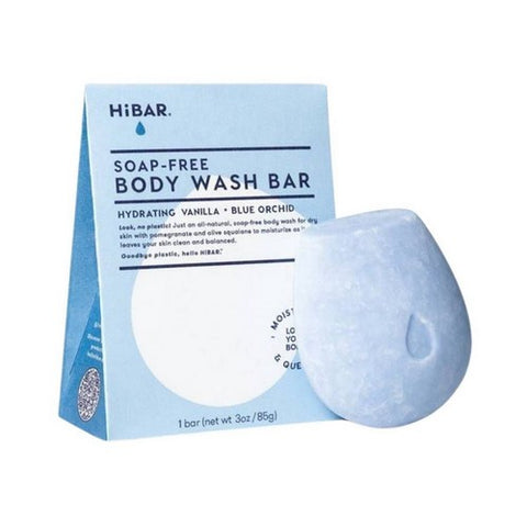 Soap Free Body Wash Bar Vanilla Blue Orchid 3 Oz by HiBAR
