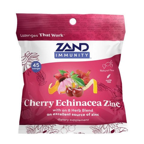 Cherry Echinacea Zinc Lozenges 45 Count by Zand