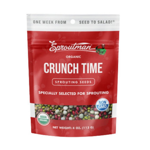 Organic Crunch Time Sprouting Seeds 4 Oz by Sproutman