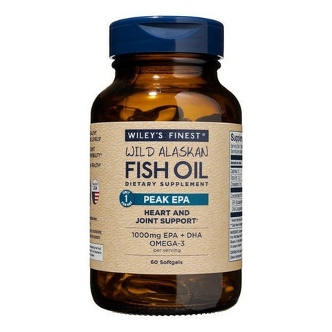 Wild Alaskan Fish Oil Peak EPA 60 Softgels by Wiley Wallaby