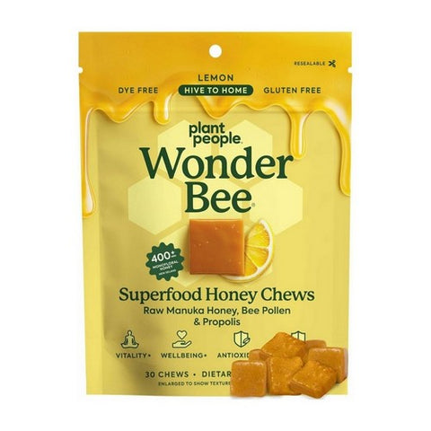 WonderBee Honey Lemon Chews 30 Count by Plant People