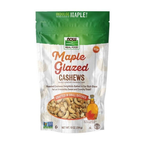 Maple Glazed Cashews 10 Oz by Now Foods