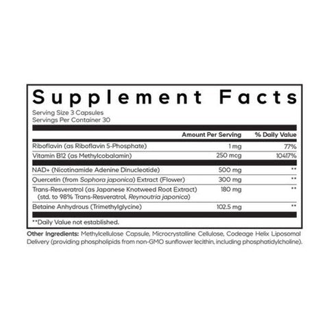 Codeage, Liposomal NAD Plus Ultra Trans, 90 Veg Caps Codeage
