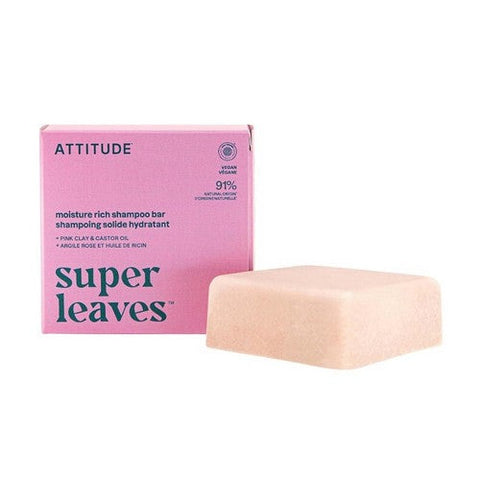 Attitude, Super Leaves Coconut And Wild Berries Hydrating Shampoo Bar, 4 Oz Attitude